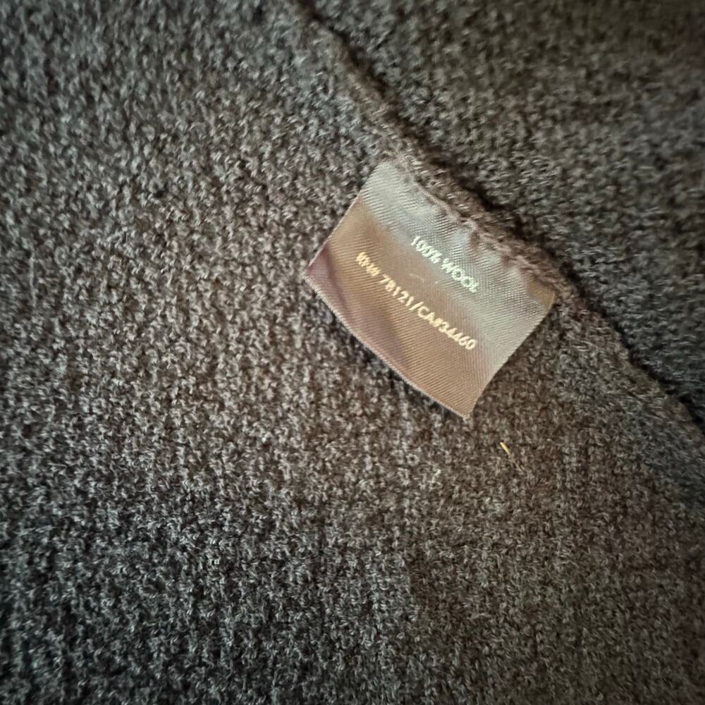 Eileen Fisher women’s 100% wool lightweight cardigan black tunic length Small - Picture 3 of 5